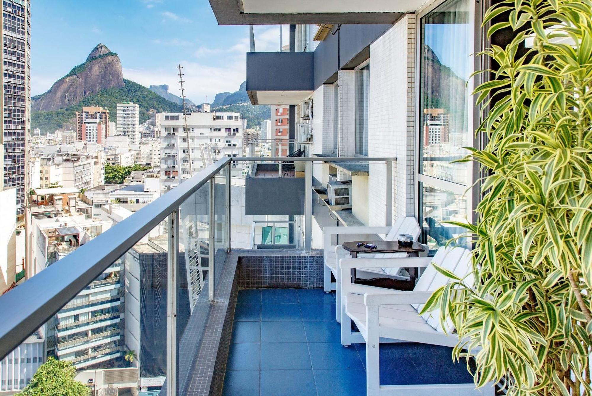 Jumpinbed - Leblon Flat Service - Sala E Quarto Com Varanda E Vista Do Mar. Rio de Janeiro Exterior foto